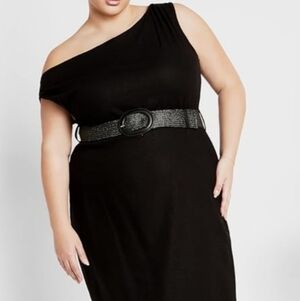 City Chic Millie Linen Maxi Dress – Size M/18, NWT